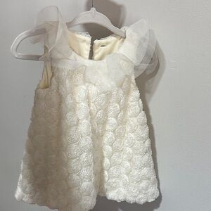 Pippa & Julie Cream Floral Kids Dress